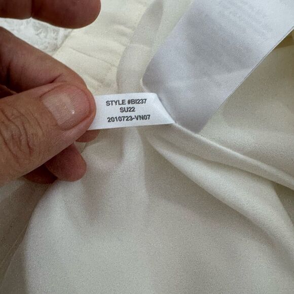 J. Crew Cupro Blend Women's Trouser in Ivory B1237 Size 6 - Picture 14 of 16